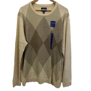 Apt. 9 NWT Seriously Soft Merino Wool Fall Winter Neutral Sweater Size XXL